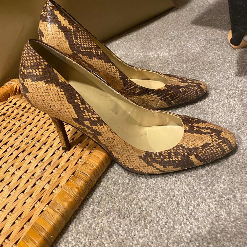 Ralph Lauren Python Heels
